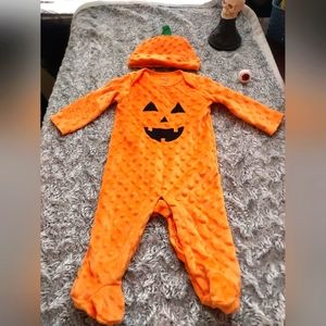 3-6 months Pumpkin Jack o Lantern costume